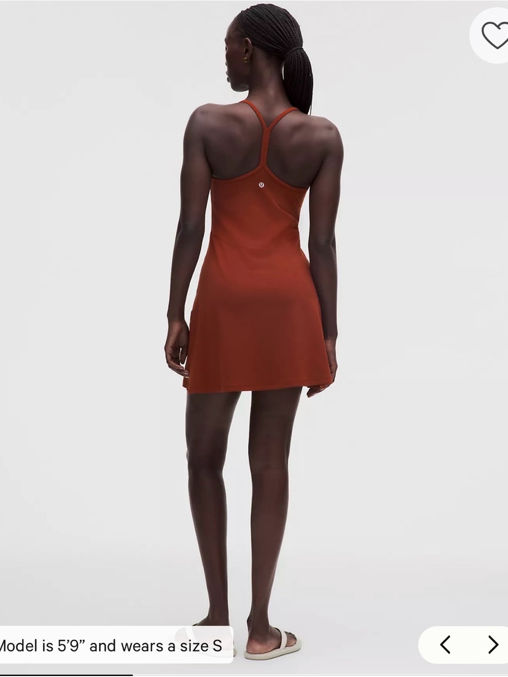 Lululemon Flow Y Dress Light Support, B/C Cup color Cranberry Charm